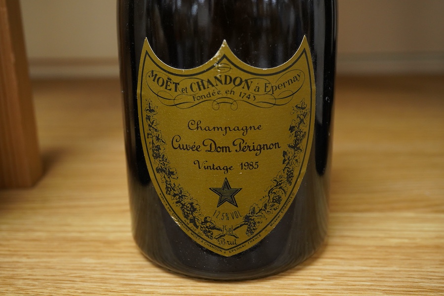 A bottle of Moët & Chandon Cuvée Dom Perignon, 1985